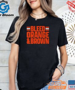 Cleveland Browns Bleed Orange And Brown Shirt