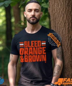Cleveland Football Bleed Orange & Brown Shirt