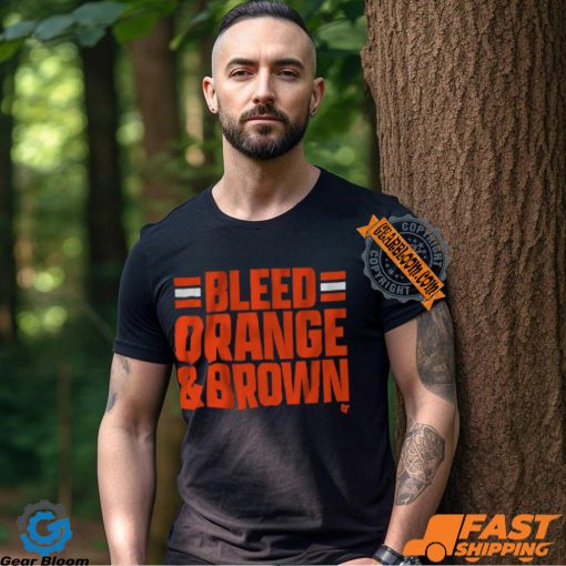 Cleveland Football Bleed Orange & Brown Shirt