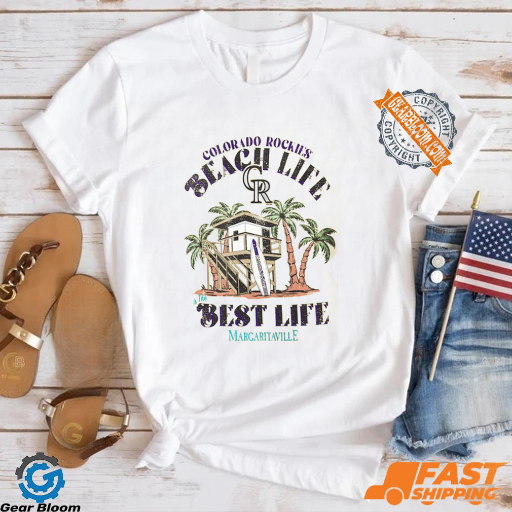 Colorado Rockies Beach Hut Graphic T Shirt Colorado Rockies Beach Hut Graphic T Shirt