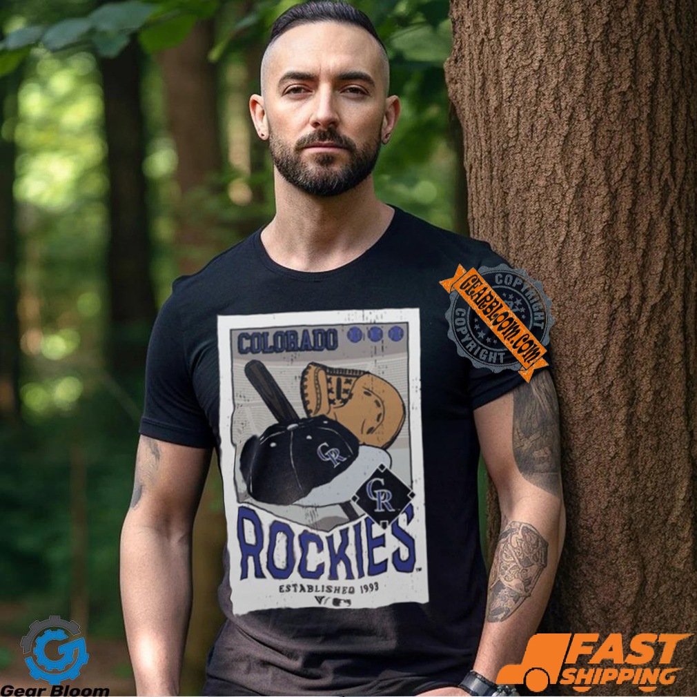Colorado Rockies Uphill Cooperstown Collection Core Logo Shirt Colorado Rockies Uphill Cooperstown Collection Core Logo Shirt