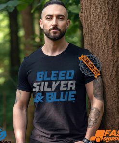 Detroit Football Bleed Silver & Blue Shirt