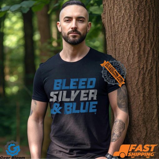 Detroit Football Bleed Silver & Blue Shirt