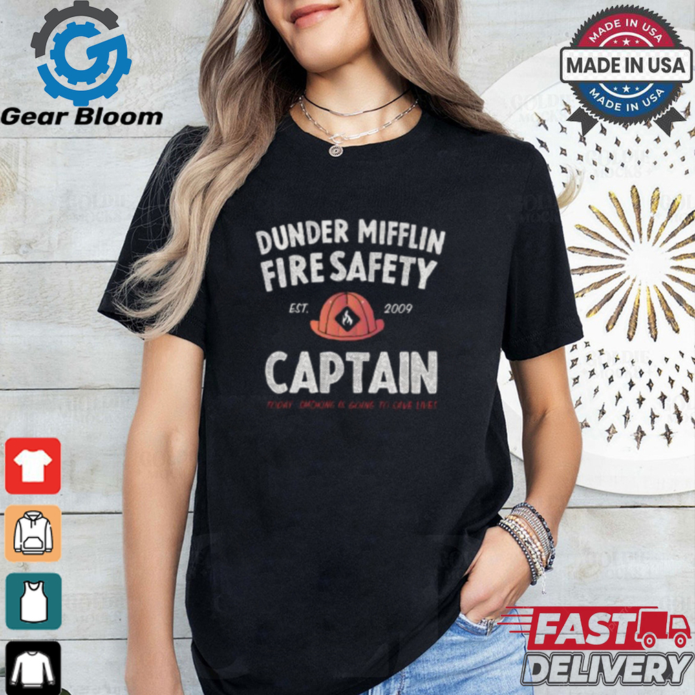 Dunder Mifflin Fire Safety Captain Est.2009 Shirt Dunder Mifflin Fire Safety Captain Est.2009 Shirt
