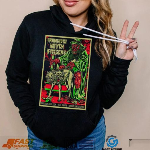 Frankie and the Witch Fingers Aggie Theatre in Ft Collins CO Sep 28 2024 Poster shirt