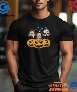 Halloween Horror Movie Pumpkin Carolina Panthers Shirt