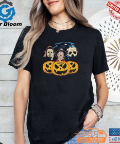 Halloween Horror Movie Pumpkin Carolina Panthers Shirt