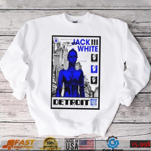 Jack white august 5th 2024 saint andrew’s hall detroit mi poster shirt