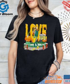 Jordan Love Green Bay Packers Title Town Stadium Shirt