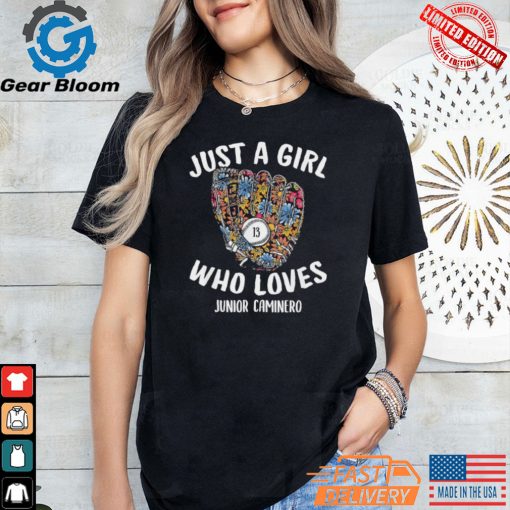 Just a Girl Who Loves Junior Caminero Tampa Bay MLBPA Shirt
