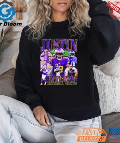 Justin Jefferson 18 Minnesota Vikings Football Vintage Graphic Shirt