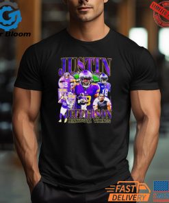 Justin Jefferson 18 Minnesota Vikings Football Vintage Graphic Shirt