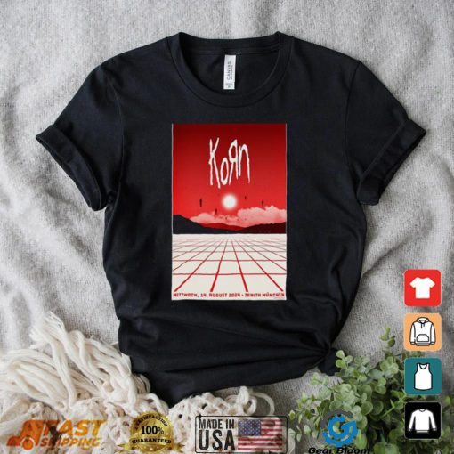 Korn Aug 14 2024 Zenith in Munich Germany Poster shirt