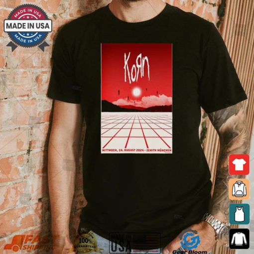 Korn Aug 14 2024 Zenith in Munich Germany Poster shirt