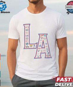 MLB LA Allover Print T Shirt