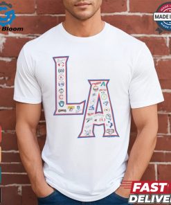 MLB LA Allover Print T Shirt