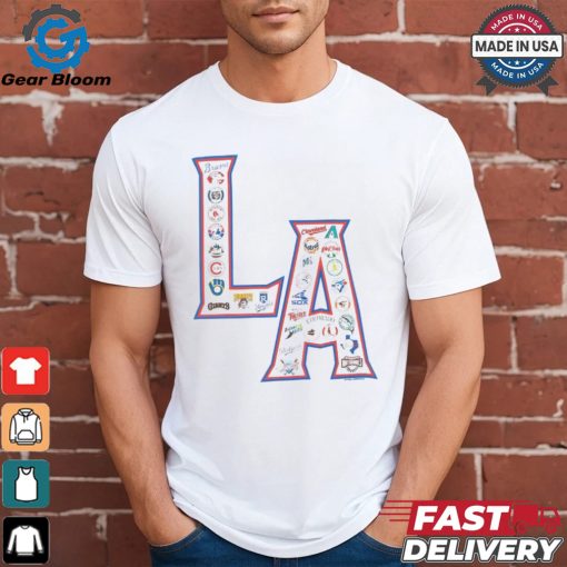 MLB LA Allover Print T Shirt