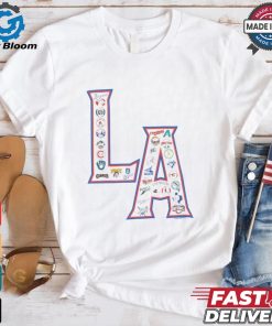 MLB LA Allover Print T Shirt