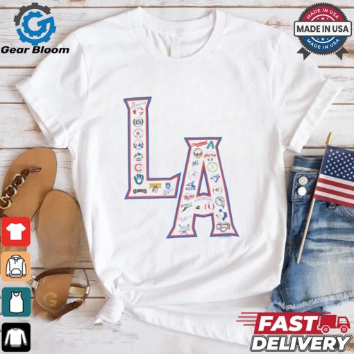 MLB LA Allover Print T Shirt