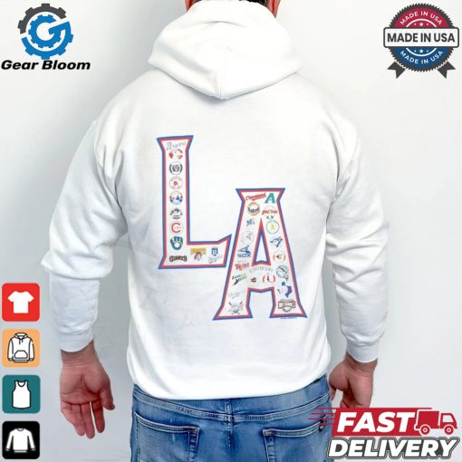 MLB LA Allover Print T Shirt