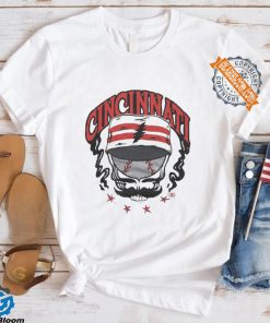 MLB x Grateful Dead x Reds Skull 2024 t shirt