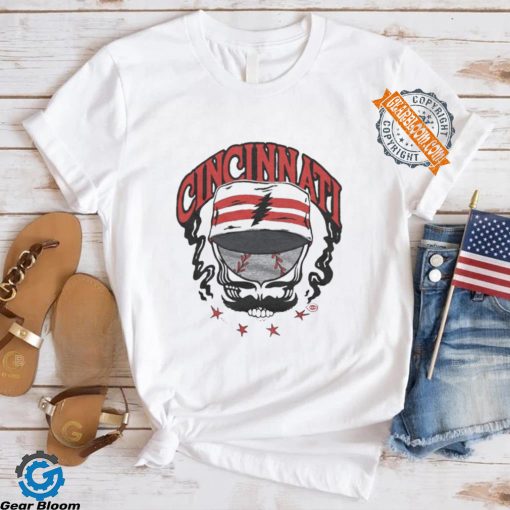 MLB x Grateful Dead x Reds Skull 2024 t shirt
