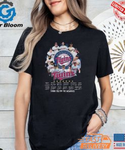 Minnesota Twins Thank You For The Season 2024 And Memories Signatures Shirt