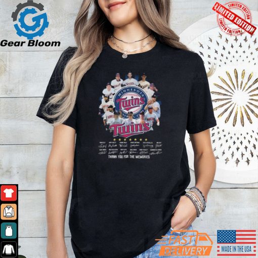 Minnesota Twins Thank You For The Season 2024 And Memories Signatures Shirt