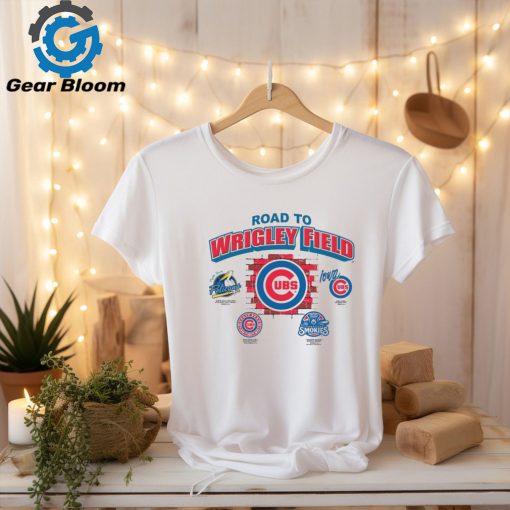 Myrtle Beach Pelicans Bimm Ridder White Chicago Cubs Road To Wrigley T Shirt