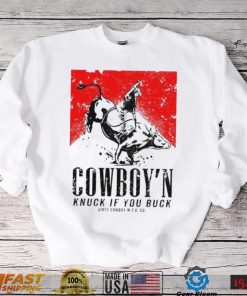 Nice Cowboy’n knuck if you buck men’s marlboro shirt