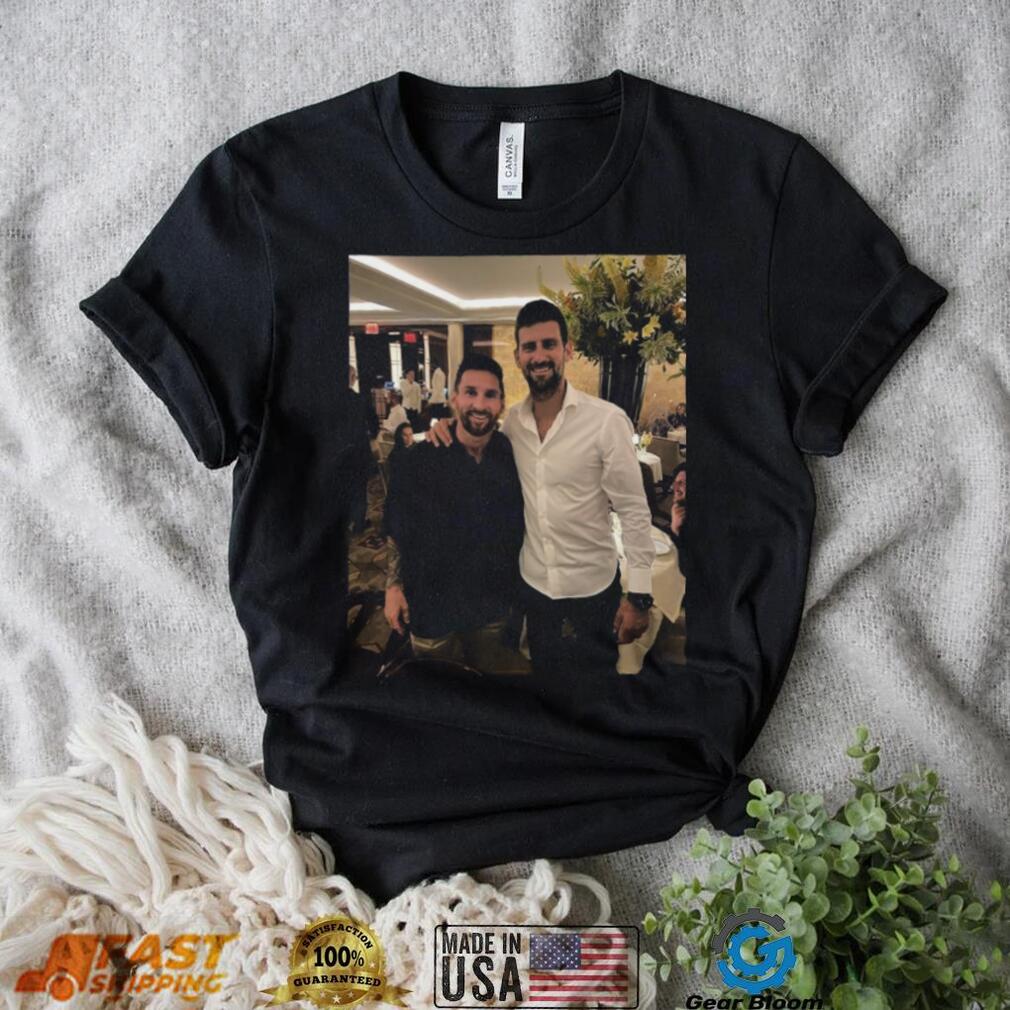 Novak Djokovic And Lionel Messi Goat Photo 2024 shirt Novak Djokovic And Lionel Messi Goat Photo 2024 shirt