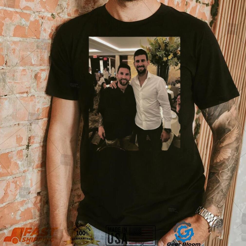 Novak Djokovic And Lionel Messi Goat Photo 2024 shirt Novak Djokovic And Lionel Messi Goat Photo 2024 shirt