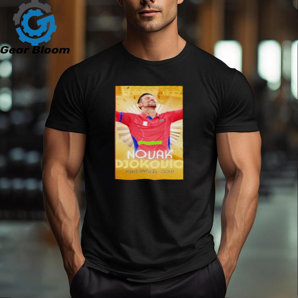 Novak Djokovic Paris Olympics greatest of all time men’s singles gold medal shirt Novak Djokovic Paris Olympics greatest of all time men’s singles gold medal shirt