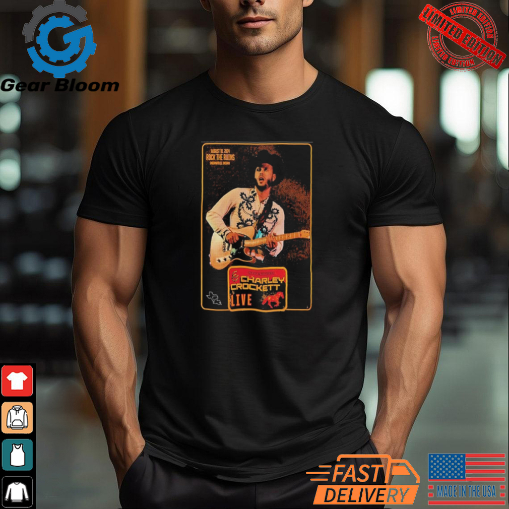 Official Charley Crockett Aug 18 2024 Rock The Ruins At Holliday Park in Indianapolis IN Poster Shirt Official Charley Crockett Aug 18 2024 Rock The Ruins At Holliday Park in Indianapolis IN Poster Shirt