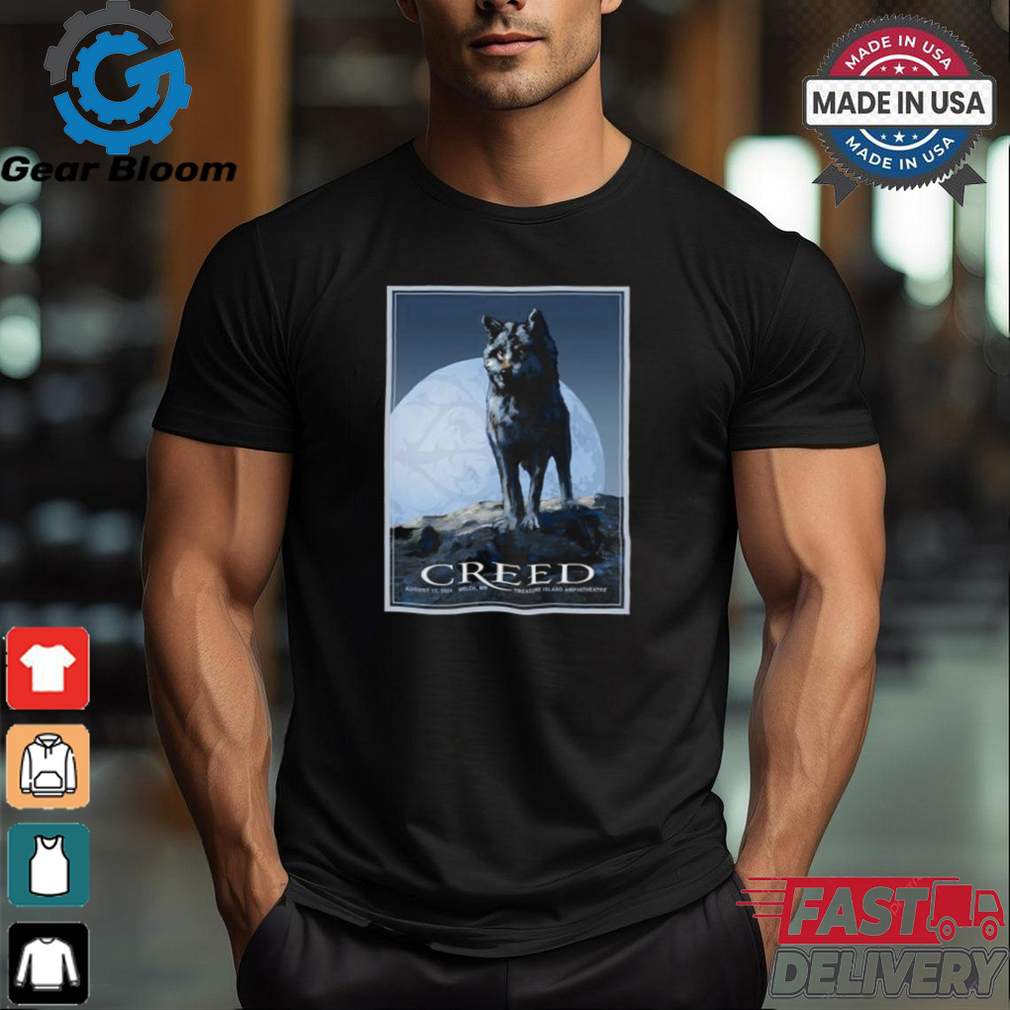 Official Creed Treasure Island Amphitheater In Welch MN August 17 2024 Poster shirt Official Creed Treasure Island Amphitheater In Welch MN August 17 2024 Poster shirt