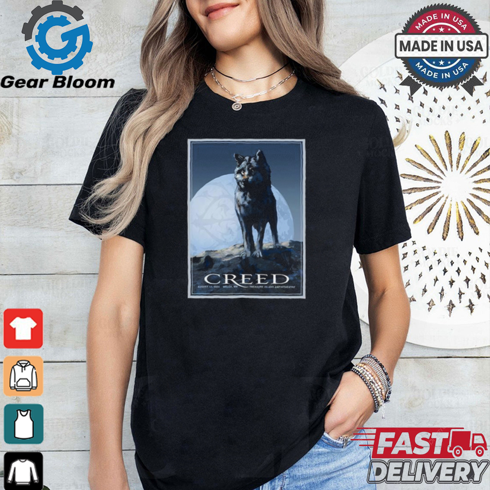 Official Creed Treasure Island Amphitheater In Welch MN August 17 2024 Poster shirt Official Creed Treasure Island Amphitheater In Welch MN August 17 2024 Poster shirt