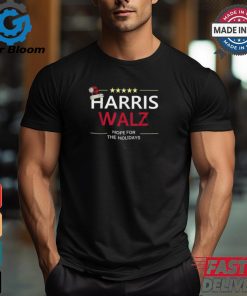 Official Harris walz Christmas hope for the holidays democrat quote T shirt