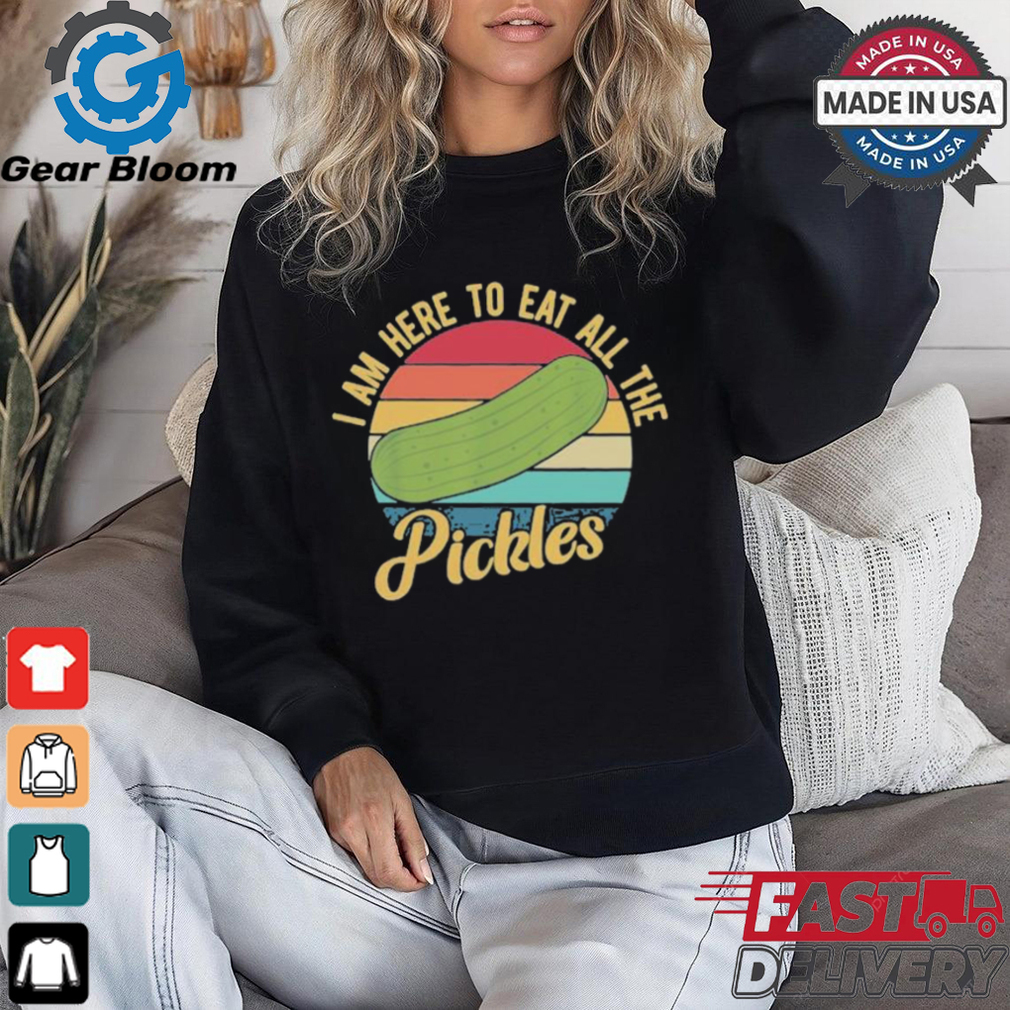 Official I Am Here To Eat All Of The Pickles Vintage Shirt Official I Am Here To Eat All Of The Pickles Vintage Shirt
