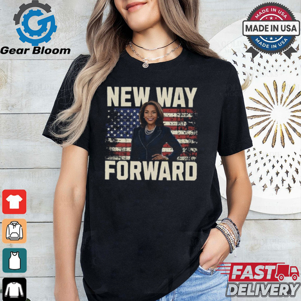 Official Kamala Harris New Way Forward American Flag Shirt Official Kamala Harris New Way Forward American Flag Shirt
