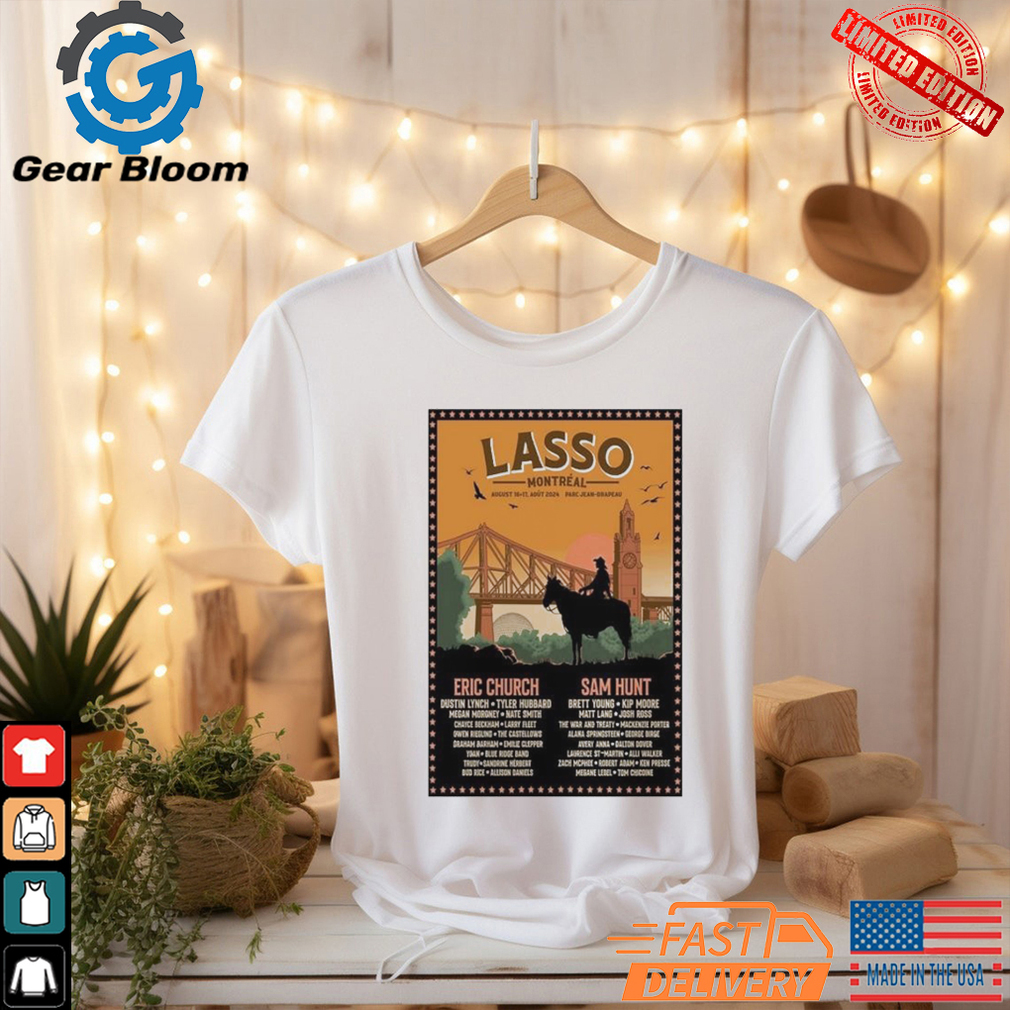 Official Lasso Montreal Festival August 16 17 2024 Parc Jean Drapeau Poster Shirt Official Lasso Montreal Festival August 16 17 2024 Parc Jean Drapeau Poster Shirt