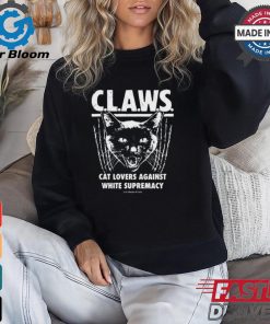 Official Majorhightide Wearing Claws Cat Lovers Against White Supremacy 2024 t shirt