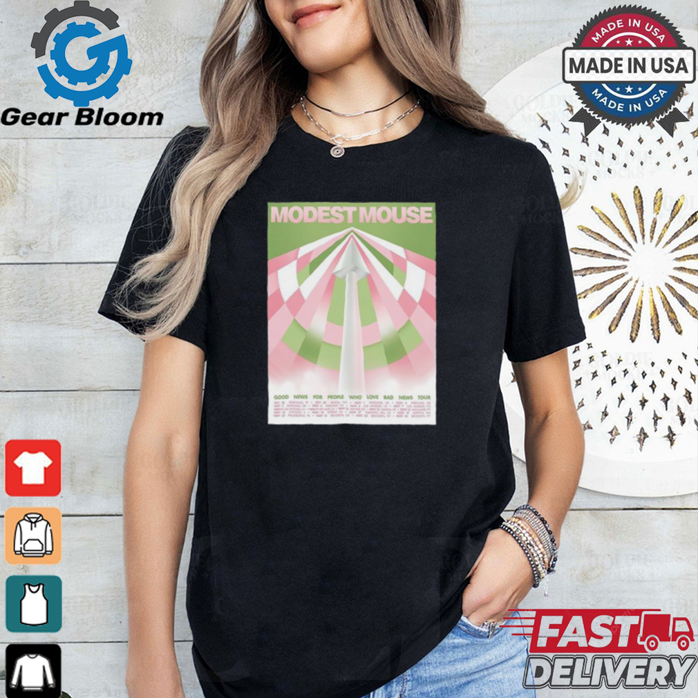 Official Modest Mouse Good News For People Who Love Bad News Tour 2024 Poster shirt Official Modest Mouse Good News For People Who Love Bad News Tour 2024 Poster shirt