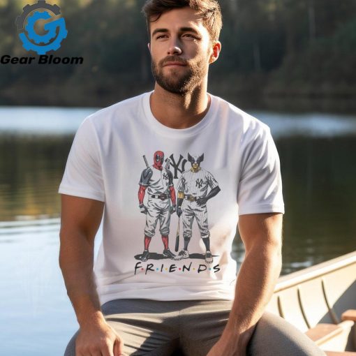 Official New York Yankees Friends Deadpool and Wolverine shirt