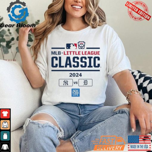 Official New York Yankees vs Detroit Tigers 2024 MLB Little League Classic Game Shirt