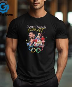 Official Novak Djokovic GOAT Tennis Gold Medal Olympics Paris 2024 signature t shirt