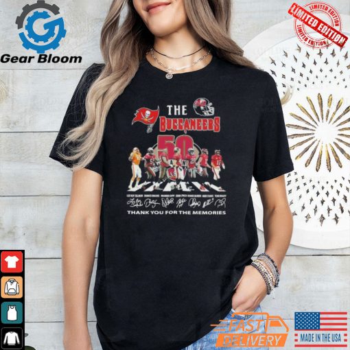 Official Official The Tampa Bay Buccaneers Abbey Road Thank You For The Memories Signatures Shirt