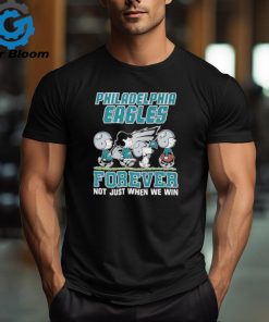 Official Peanuts Characters Walking Philadelphia Eagles Forever Not Just When We Win Shirt