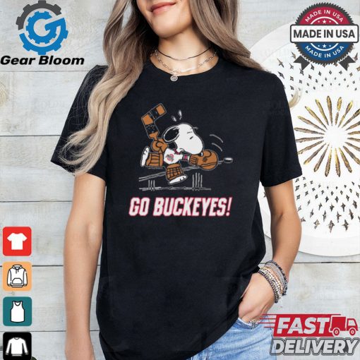 Official Peanuts x Ohio State Snoopy Goalie t shirt