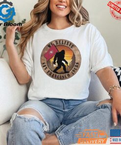 Official San Francisco 49ers 12 We Believe Bigfoot 2024 Shirt