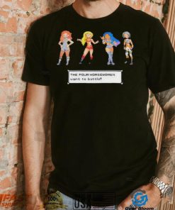 Official Stephanie Hypes The Four Horsewomen Want To Battle T Shirt